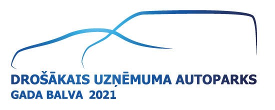 Konkursa "Drošākais uzņēmuma autoparks 2021" logo.